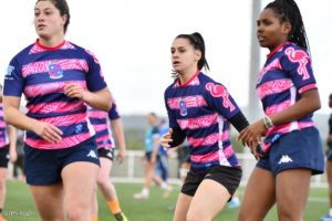 Équipe féminine d'Esprit Sud Sevens en moment de cohésion lors d'un tournoi de Rugby à 7 organisé par l'association de Sevens Esprit Sud Sevens. Rejoins nous
