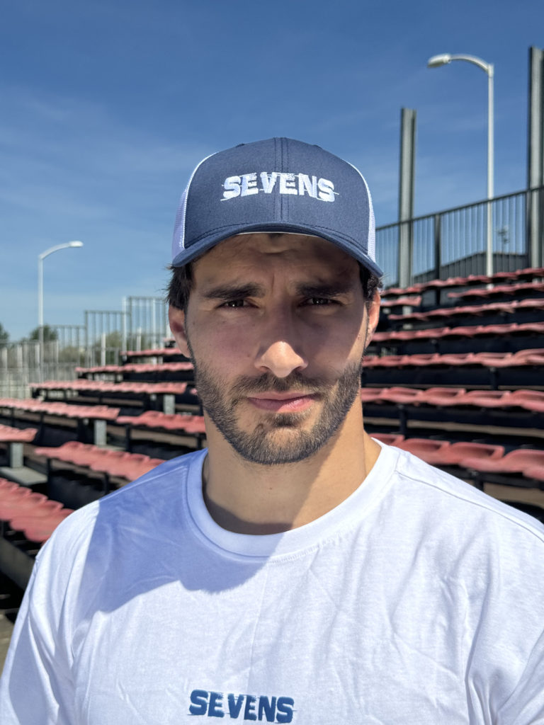 Casquette SEVENS bleu/rose